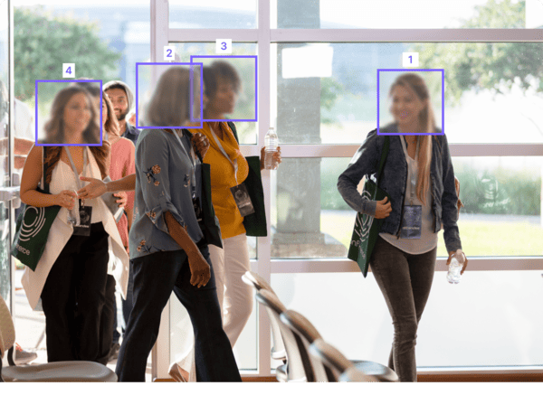 People counting solution using CCTV cameras or sensors for precise data.