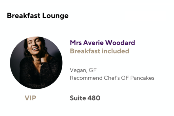 Elevate VIP experience with streamlined guest management and personalised services.